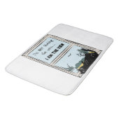 黒おもしろい猫、私が見ている バスマット (アングル)