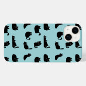黒おもしろい猫 Case-Mate iPhoneケース (裏面 (横))