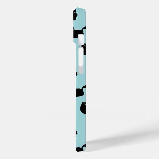 黒おもしろい猫 Case-Mate iPhoneケース (裏面 / 左)