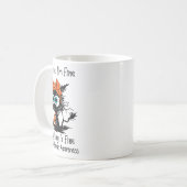 黒おもしろい猫Its素晴らし私は複素晴らし数の コーヒーマグカップ (正面左)