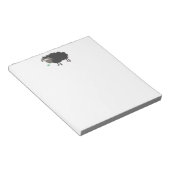 黒おもしろい羊メモ帳 ノートパッド (アングル)