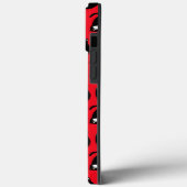黒おもしろい赤キャットフィットネス Case-Mate iPhoneケース (裏面 / 左)
