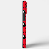黒おもしろい赤キャットフィットネス Case-Mate iPhoneケース (裏面 / 右)
