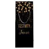 黒おもしろい金ゴールドフェスティバル ワインギフトバッグ (裏面)