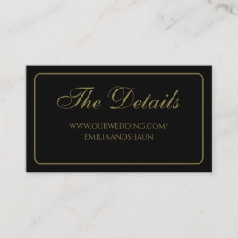 黒およびエレガント金ゴールドのエンクロージャカード エンクロージャーカード