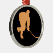 黒およびオレンジ メタルオーナメント (右)