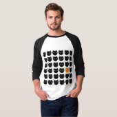 黒およびショウガ猫 Tシャツ (正面フル)