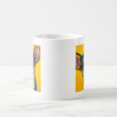 黒およびタンのチワワ コーヒーマグカップ (中央)