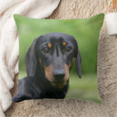 黒およびタンMinitureのダックスフント1 クッション (ブランケット)