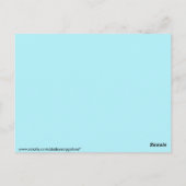 黒およびティール(緑がかった色)のモロッコのスタイルの幾何学的なパターン ポストカード (裏面)