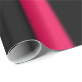 黒およびピンクのストライブ柄 ラッピングペーパー (ロールコーナー)
