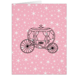 黒およびピンクのプリンセスのコーチのデザイン