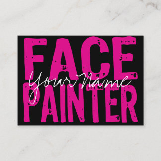 黒およびピンク 名刺