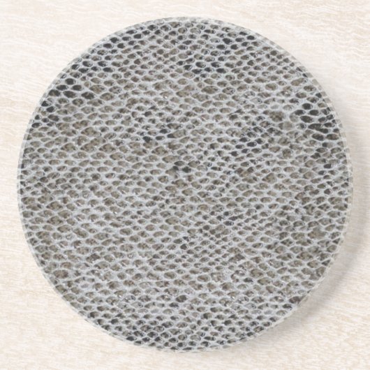 黒およびブラウンのスネークスキン コースター (正面)