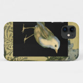 黒およびヴィンテージの背景の鳥 Case-Mate iPhoneケース (裏面(横))