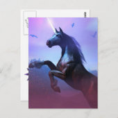 黒および威厳のあるはがき ポストカード (正面/裏面)