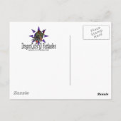 黒および威厳のあるはがき ポストカード (裏面)