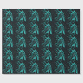 黒および水の戦わない兵隊 ラッピングペーパー (フラット)