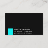 黒および水の水泳のインストラクターのコーチのライフガード 名刺 (裏面)