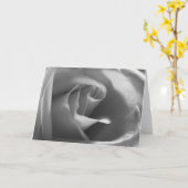 黒および白バラ カード (黄色い花)