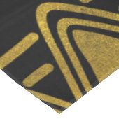 黒および茶色の民族のアフリカの金パターン テーブルクロス (アングル)