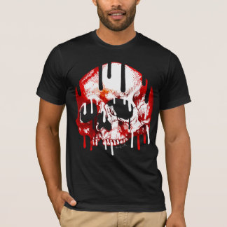黒および赤 Tシャツ
