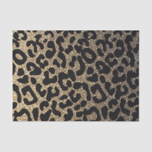 黒および金ゴールドのグリッター 薄葉紙 (正面)