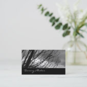 黒および金ゴールドの写真撮影の名刺 名刺 (スタンド正面)