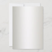 黒および金ゴールドの卒業の招待状 招待状 (裏面)