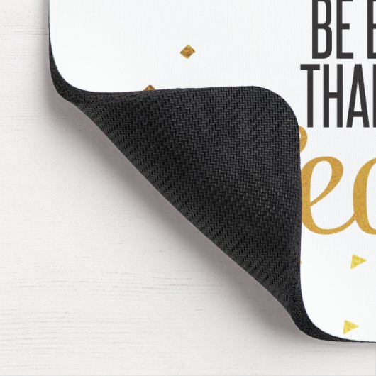 黒および金ゴールドの夢の感動的な引用文 マウスパッド (コーナー)