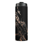 黒および金ゴールドの大理石のタンブラー タンブラー (正面)