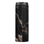 黒および金ゴールドの大理石のタンブラー タンブラー (裏面)