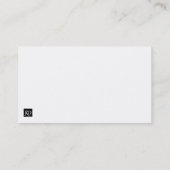 黒および金ゴールドの専門の名刺 名刺 (裏面)