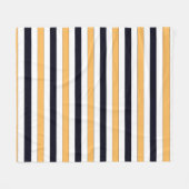 黒および金ゴールドの男性ピッツバーグ毛布 フリースブランケット (正面(横))