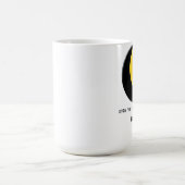 黒および金ゴールドは夜空のマグにあります コーヒーマグカップ (中央)