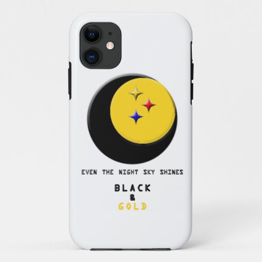 黒および金ゴールドは夜空の箱にあります Case-Mate iPhoneケース (裏面)