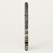 黒および金ゴールドはiPhone Xの場合のケルト結び目模様に金属をかぶせます Case-Mate iPhoneケース (裏面/左)