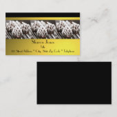 黒および金ゴールドチョコレート名刺 名刺 (正面/裏面)