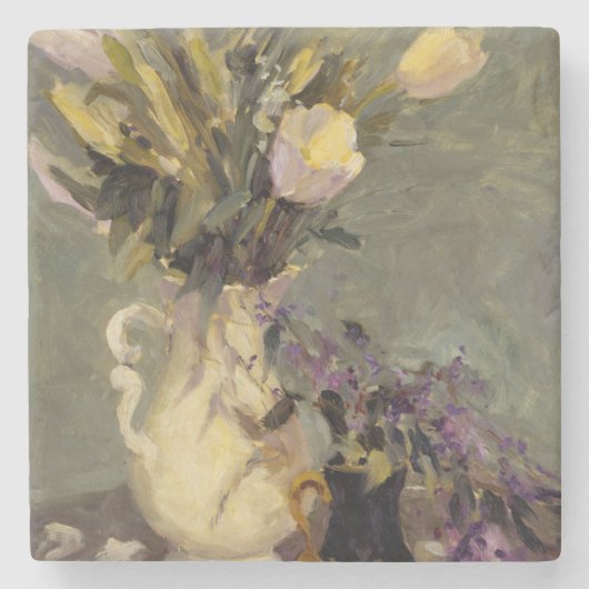 黒および金ゴールド ストーンコースター (正面)