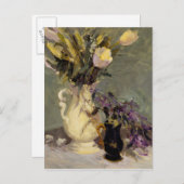 黒および金ゴールド ポストカード (正面/裏面)