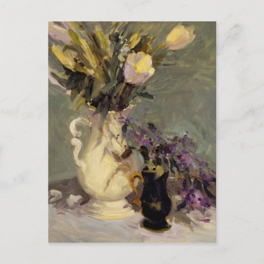 黒および金ゴールド ポストカード (正面)