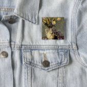 黒および金ゴールド 缶バッジ (インサイチュ)