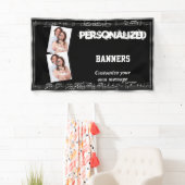 黒および銀の音符 横断幕 (インサイチュ)