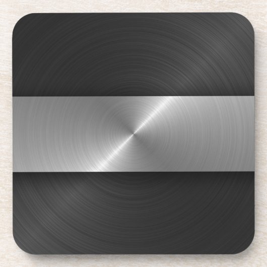 黒および鋼鉄 コースター (正面)