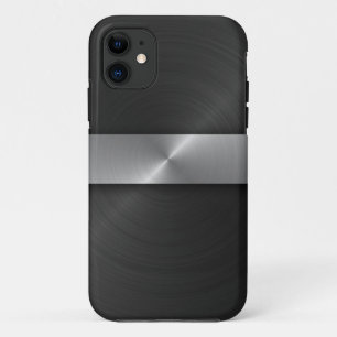 黒および鋼鉄 iPhone 11 ケース