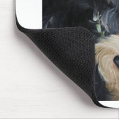 黒およびwheatenスコットランドテリアのスコッチテリアの芸術 マウスパッド (コーナー)