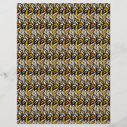 黒お洒落と金ゴールドの孔雀の羽模様 (正面)