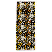 黒お洒落と金ゴールドの孔雀の羽模様 ワインギフトバッグ (裏面)