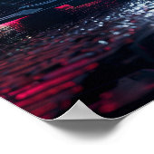 黒お洒落キャデラックCT5車壁紙ポスター ポスター (角)