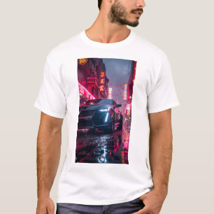 黒お洒落キャデラックCT5車壁紙Tシャツ Tシャツ